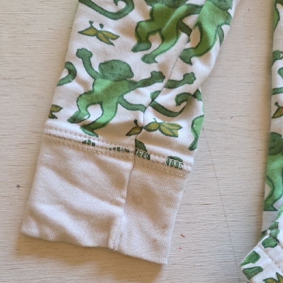 Roller Rabbit Green Monkey Kids Pajama Set - Picture 3 of 4